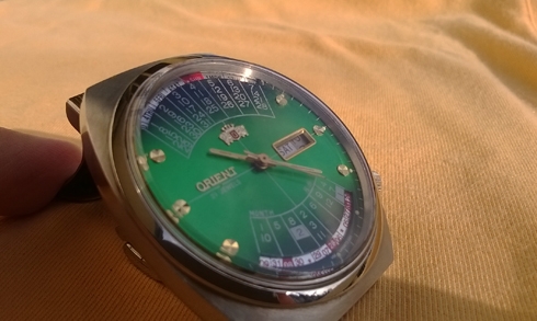 Orient ยักษ์ ปฏิทิน 100 ปี auto stainless สายเดิม สามารถตั้งดูปฏิทิน 100 ปี