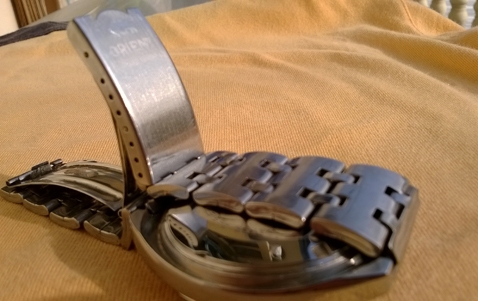 Orient ยักษ์ ปฏิทิน 100 ปี auto stainless สายเดิม สามารถตั้งดูปฏิทิน 100 ปี