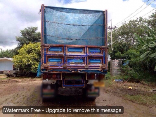 ขายรถบรรทุกสิบล้อไม่ดัมพ์ Hino เครื่อง 240 แรง 1 เพลา กระบะไม่ดัมพ์คอกเกษตร ปี 50