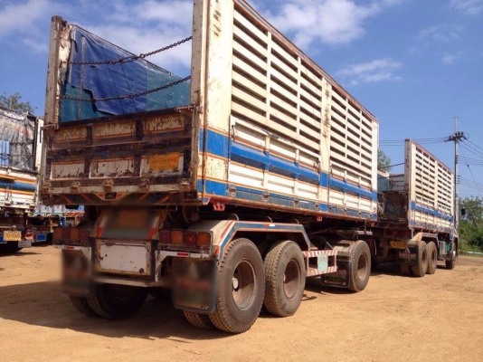 ขายรถบรรทุกพ่วงดั๊มพ์ Isuzu deca Euro 2-320 แรง ปี 50 กระบะเสรีชัย ทะเบียนพร้อม