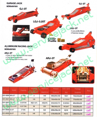 เครนยกเครื่อง,กระดานนอนซ่อมรถ,แม่แรงสิบล้อ,บลีอคทดแรง