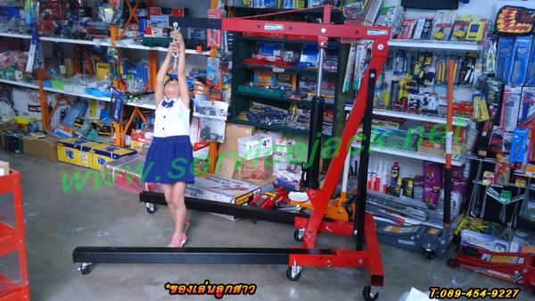 เครนยกเครื่อง,กระดานนอนซ่อมรถ,แม่แรงสิบล้อ,บลีอคทดแรง