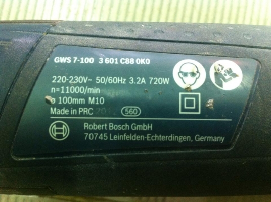 เครื่องเจียรไฟฟ้า 4" BOSCH Angle Grinder GWS 7-100