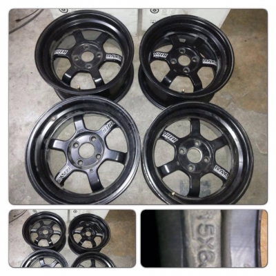 ขายแม็กมือ2 TE37V ขอบ15 กว้าง8 ออฟ 35 ราคา 7,900 B ถูก