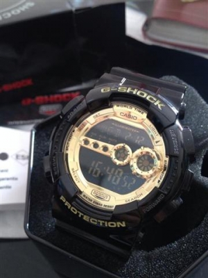 ขาย G-SHOCK Men's GD 100 หน้าปัดทอง ของใหม่