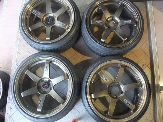 TE37 sl ขอบ19 หน้า8.5 หลัง9.5 สีเดิม