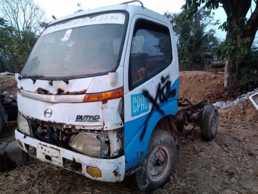 (165,000)ขาย DUTRO เครื่อง WO4D turbo intercooler  รถผุทั้งคัน แชชซีผุมากๆ เล่มพร้อมโอน เครื่องใช้ได้