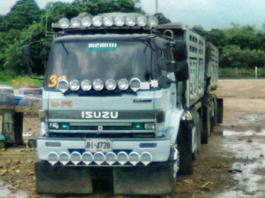 ขายด่วนรถพ่วงแม่-ลูก22ล้อ ISUZU FVZ 195 แรงม้า