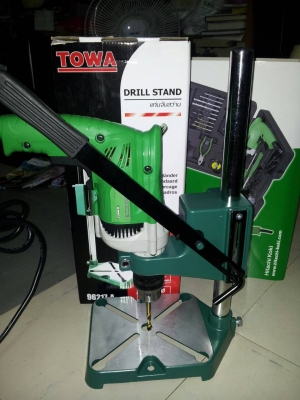 สว่านฮิตาชิแท้ พร้อม accessory set  จับได้ 13 mm impact drill  มาพร้อมแท่นจับเจาะงานได้สะดวก