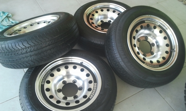 ล้อ15x7.5 ET-28  6/139 1ชุดพร้อมยางตามสภาพ