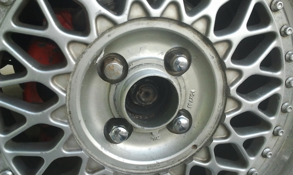 BBS 15X7 4/100 1ชุด4ล้อตามสภาพฝาครบ