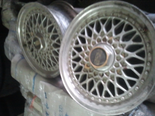 BBS 15X7 4/100 1ชุด4ล้อตามสภาพฝาครบ