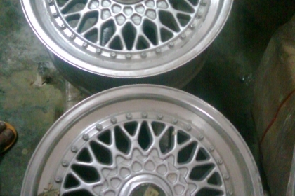 BBS 15X7 4/100 1ชุด4ล้อตามสภาพฝาครบ