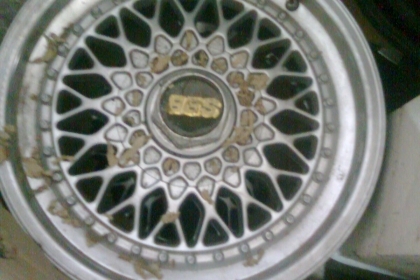 BBS 15X7 4/100 1ชุด4ล้อตามสภาพฝาครบ