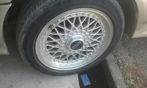 BBS 15X7 4/100 1ชุด4ล้อตามสภาพฝาครบ