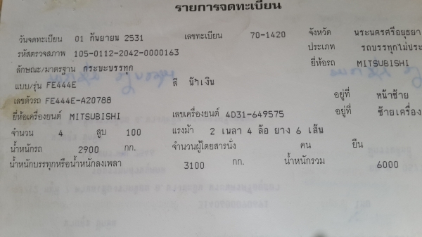 ขาย6ล้อ มือเดียวป้ายแดง หารุ่นนี้ไม่ผิดหวัง ขาย6ล้อ มือเดียวป้ายแดง หารุ่นนี้ไม่ผิดหวัง