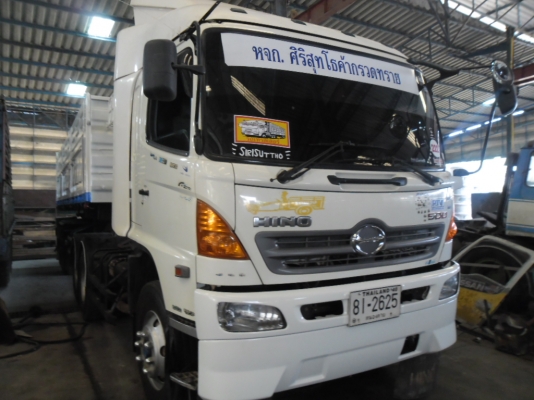 ขายหัวลาก HINO 344 ปี 53 หางเซมิดั้มสามิตรลอนเฉียงยาว 8 เมตรเครื่องดีคัสซีสวยวิ่ง 13xxxx ก่วาๆทะเบียนพร้อม