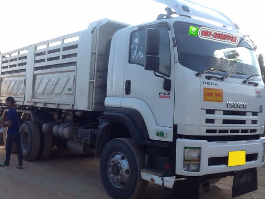 ขายรถดั้มพ์ 22 ล้อ พ่วงแม่ - ลูก 3 คาน