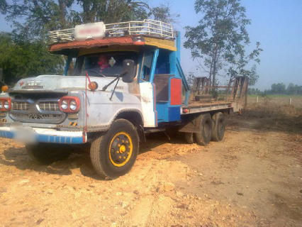 ขายสิบล้อเทเลอร์หน้ายาว เครื่อง 6BD - 165 แรง ช่วงล่าง fuso ยกแท่นหน้าหลัง เพลาใหญ่ 1 เพลา ทะเบียนพร้อม