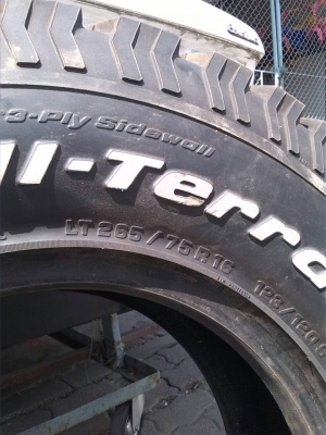 ขายยาง BF GOODRICH  ALLTERRAIN  265 /75 /16 ปี2013 (1 เส้น)