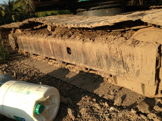 ขายด่วนขายแมคโครsk120mark///พร้อมเทรนเลอร์f18ลดราคาเหลือ1400000฿