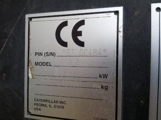 รถขุดล้อยาง CAT M312 # 6TL00484 สนใจโทร 083 081 2889