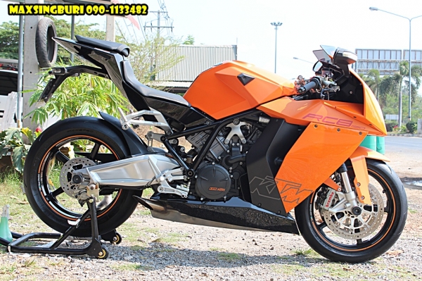 แม็กสิงห์บุรี//KTM RC8 1190 ปี2008 สภาพนางฟ้า สวยสุดๆ ทะเบียนแท้โอนขนส่ง 580000 (รับเทิร์น)