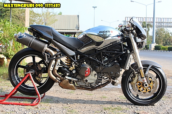 แม็กสิงห์บุรี//DUCATI MONSTER S4R ปี2004 สภาพหล่อๆ พร้อมของแต่ง อินวอย+สรรพาสมิตร 225000