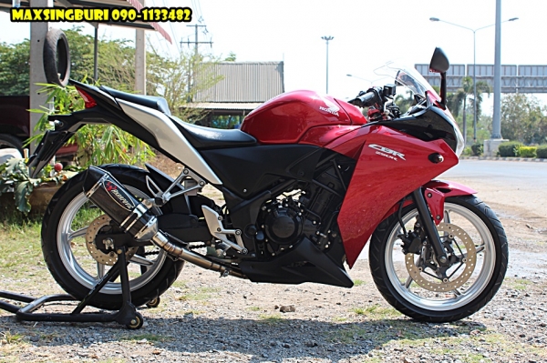 แม็กสิงห์บุรี//HONDA CBR205R ปี2011 สภาพสวยใสพร้อมท่อแต่ง ทะเบียนพร้อมโอน 77000 ด่วน