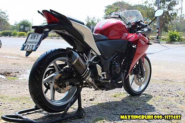 แม็กสิงห์บุรี//HONDA CBR205R ปี2011 สภาพสวยใสพร้อมท่อแต่ง ทะเบียนพร้อมโอน 77000 ด่วน