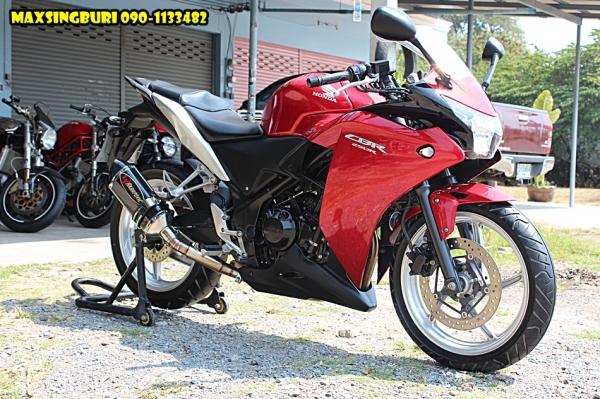 แม็กสิงห์บุรี//HONDA CBR205R ปี2011 สภาพสวยใสพร้อมท่อแต่ง ทะเบียนพร้อมโอน 77000 ด่วน