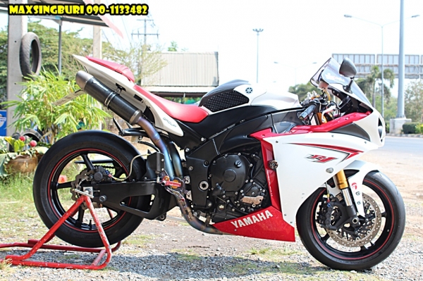 แม็กสิงห์บุรี//YAMAHA R1 ปี2009 สภาพสวยสุดๆ ของแต่งเยอะมาก ทะเบียนแท้โอนขนส่ง 580000 ด่วน