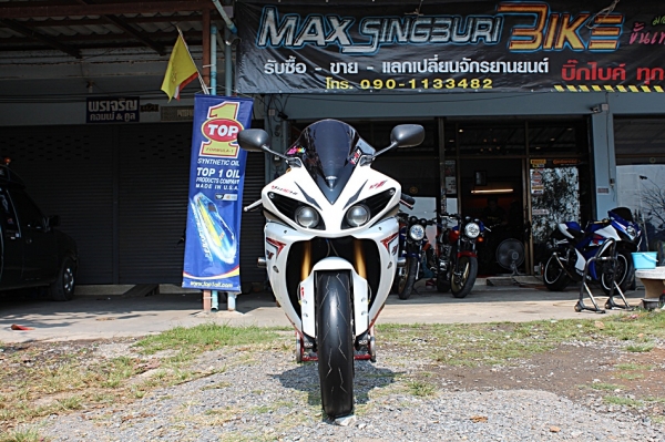 แม็กสิงห์บุรี//YAMAHA R1 ปี2009 สภาพสวยสุดๆ ของแต่งเยอะมาก ทะเบียนแท้โอนขนส่ง 580000 ด่วน