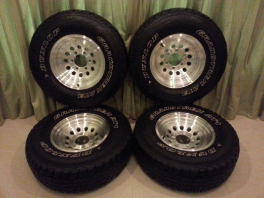 ขายล้อหยดน้ำ 15 พร้อมยาง dunlop 30