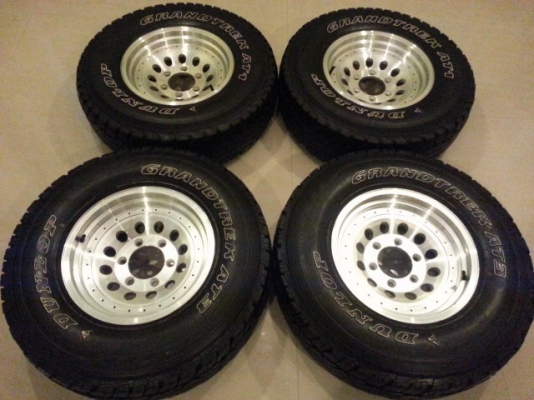 ขายล้อหยดน้ำ 15 พร้อมยาง dunlop 30