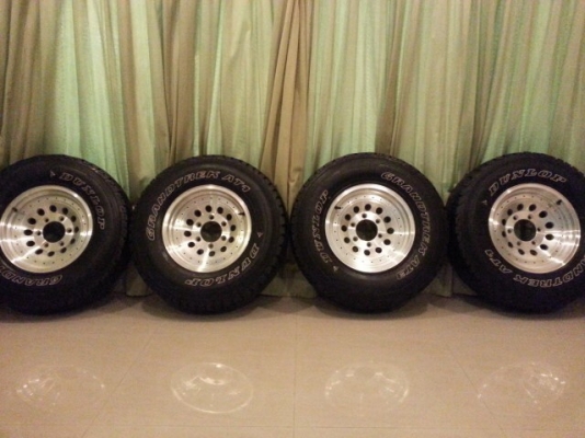 ขายล้อหยดน้ำ 15 พร้อมยาง dunlop 30