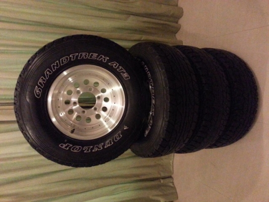ขายล้อหยดน้ำ 15 พร้อมยาง dunlop 30