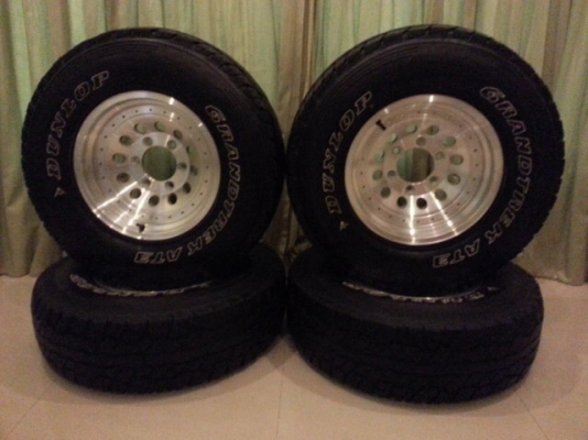 ขายล้อหยดน้ำ 15 พร้อมยาง dunlop 30