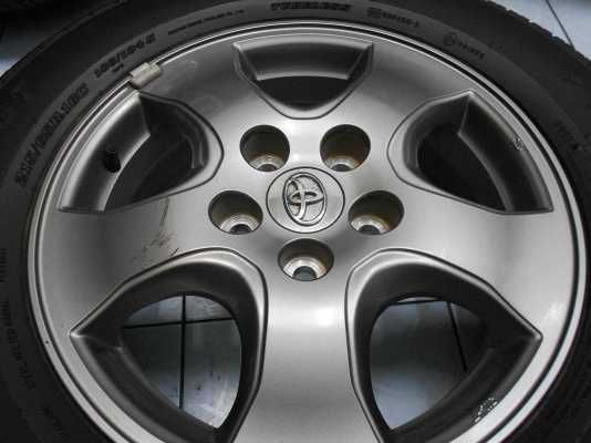 ขายล้อแม็ก Vigo champ ขอบ 16(5/114.3)พร้อมยาง Dunlop 215/65/16 ปลายปี 12/เทิร์นได้-ใส่ฟรีค่ะ