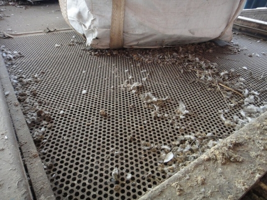 ตะแกรงร่อนคัดกรองเศษขยะ โรงสี