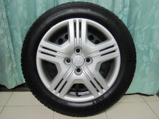 ขายยางพร้อมกะทะและฝาครอบ Honda City ยางป้ายแดง MICHELIN ขอบ 15
