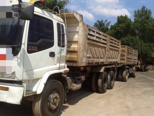 รถอีซูซุ 10 ล้อดั้ม FXZ  270 แรงม้า. ปี 47.  ( ขายแม่ , ลูก )  สนใจติดต่อ. 081 - 6079515