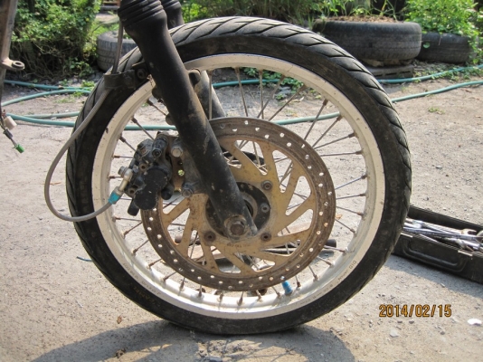 ล้อเงินDID.หน้าSerpico ขนาด 1.4*17 ยกวงติดจานจาน 900 หรือแยกขาย