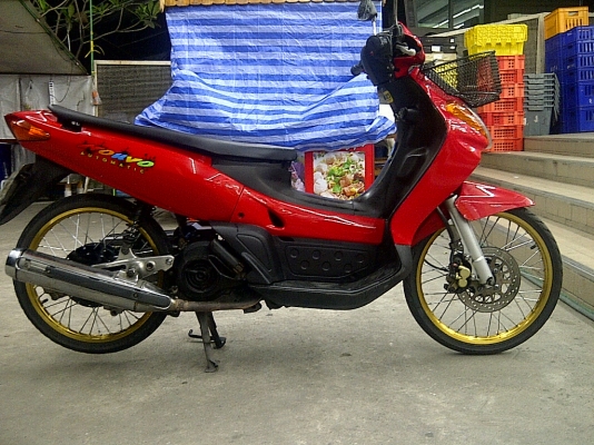 +++ขายนูโวตัวเก่าสีแดงฟิตเครื่องใหม่ ล้อdid 12ปีเก่า เอกสารชุดโอนครบ18999บาท++++