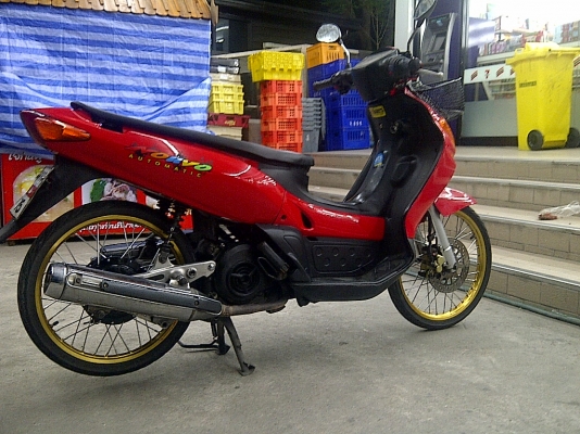 +++ขายนูโวตัวเก่าสีแดงฟิตเครื่องใหม่ ล้อdid 12ปีเก่า เอกสารชุดโอนครบ18999บาท++++