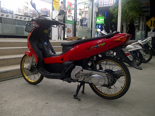 +++ขายนูโวตัวเก่าสีแดงฟิตเครื่องใหม่ ล้อdid 12ปีเก่า เอกสารชุดโอนครบ18999บาท++++