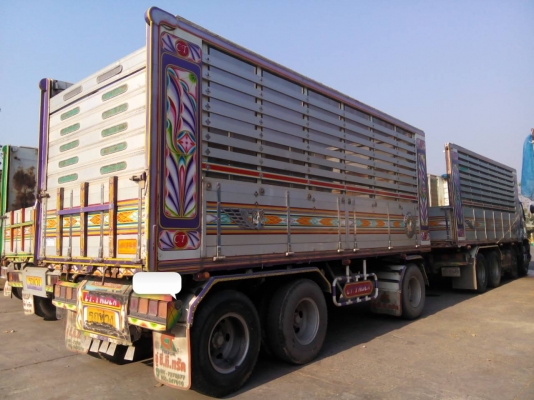 ขายรถ 24 ล้อพ่วงแม่-ลูกดัมพ์ ISUZU DECA 320 แรงม้าปี 2549 แม่ 12 ล้อ หางพ่วง 3 คานแท้อะลูมิเนียมคอกเกษตร มึ 3 พ่วงราคาพ่วงละ 2550000 จัดไฟแนนซ์ได้ 1800000
