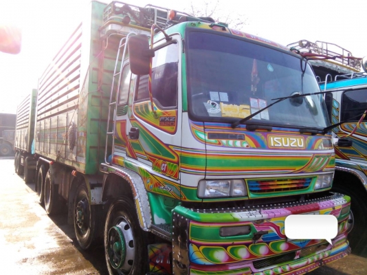 ขายรถ 24 ล้อพ่วงแม่-ลูกดัมพ์ ISUZU DECA 320 แรงม้าปี 2549 แม่ 12 ล้อ หางพ่วง 3 คานแท้อะลูมิเนียมคอกเกษตร มึ 3 พ่วงราคาพ่วงละ 2550000 จัดไฟแนนซ์ได้ 1800000