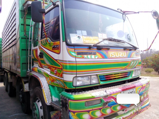ขายรถ 24 ล้อพ่วงแม่-ลูกดัมพ์ ISUZU DECA 320 แรงม้าปี 2549 แม่ 12 ล้อ หางพ่วง 3 คานแท้อะลูมิเนียมคอกเกษตร มึ 3 พ่วงราคาพ่วงละ 2550000 จัดไฟแนนซ์ได้ 1800000