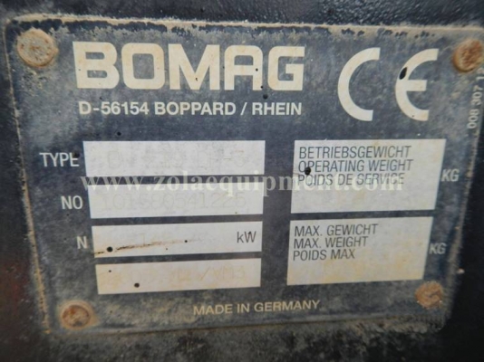 รถบด 2003 Bomag BW219DH-3 เครื่องจักรมือสองนำเข้าจากต่างประเทศ สภาพพร้อมใช้งาน ชั่วโมงทำงาน 6,483 ชม.